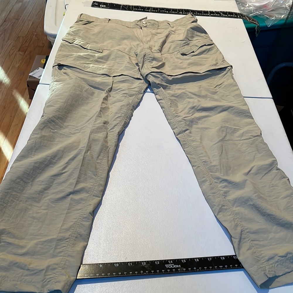 Canyon Creek tan XXL climate control lightweight  convertible zip cargo pants - Picture 4 of 13